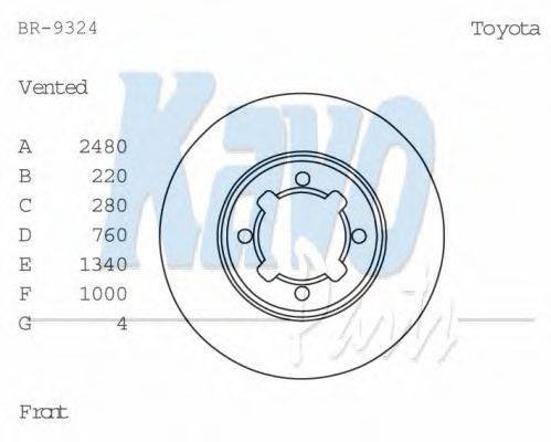 KAVO PARTS BR-9324