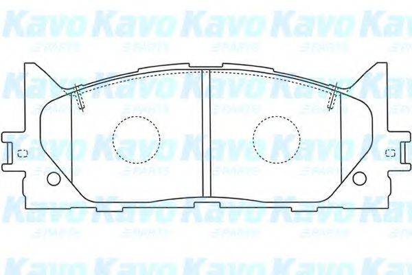 KAVO PARTS BP9105 Комплект гальмівних колодок, дискове гальмо