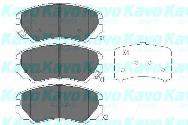 MK KASHIYAMA BP-3024 Комплект гальмівних колодок, дискове гальмо