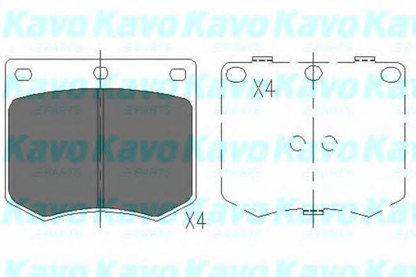 KAVO PARTS KBP3012 Комплект гальмівних колодок, дискове гальмо
