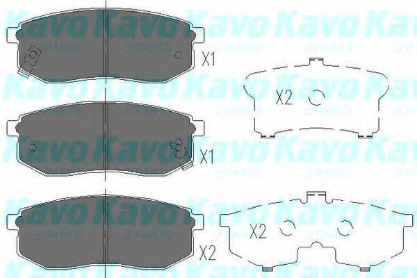 MK KASHIYAMA BP-3035 Комплект гальмівних колодок, дискове гальмо
