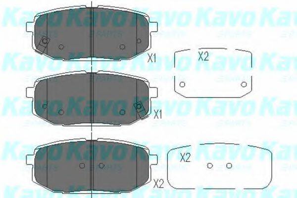 KAVO PARTS KBP3032 Комплект гальмівних колодок, дискове гальмо