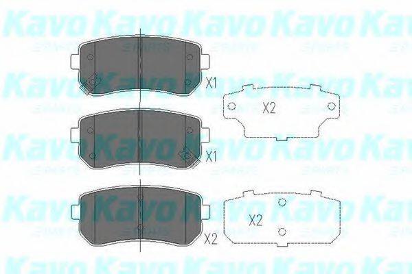 MK KASHIYAMA BP-4018 Комплект гальмівних колодок, дискове гальмо