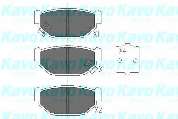 MK KASHIYAMA BP-8002 Комплект гальмівних колодок, дискове гальмо