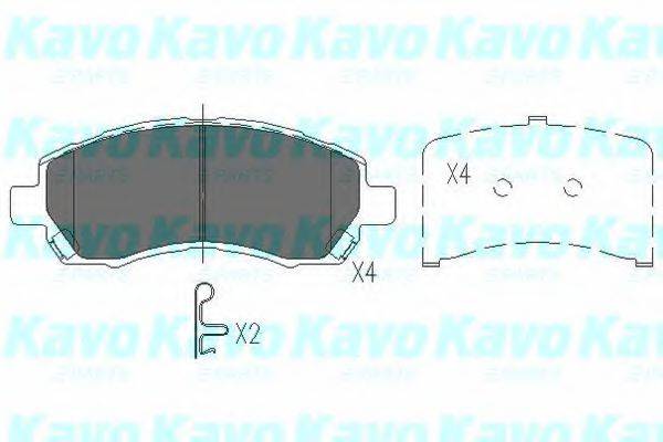 MK KASHIYAMA BP-8011 Комплект гальмівних колодок, дискове гальмо