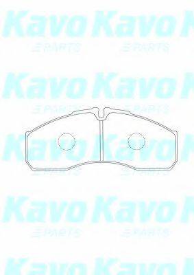 KAVO PARTS BP6615 Комплект гальмівних колодок, дискове гальмо