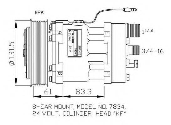 NRF 32073G Компресор, кондиціонер