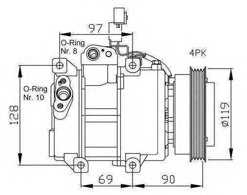 NRF 32441G Компресор, кондиціонер