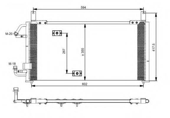 NRF 35197 Конденсатор, кондиціонер