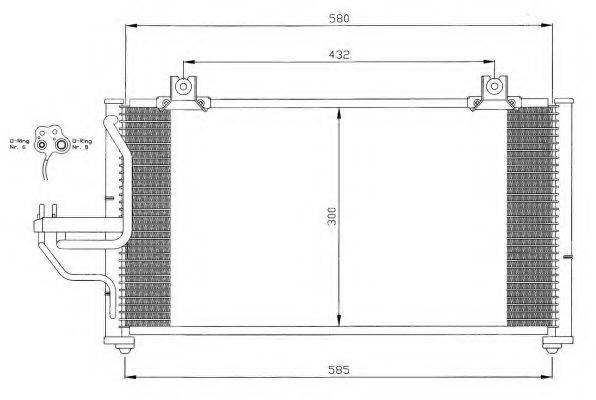 KIA OK2B161480 Конденсатор, кондиціонер