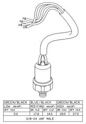 NRF 38918 Пневматичний вимикач, кондиціонер