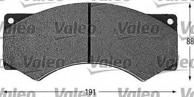 VALEO 29017 Комплект гальмівних колодок, дискове гальмо