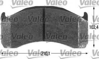 VALEO 29137 Комплект гальмівних колодок, дискове гальмо
