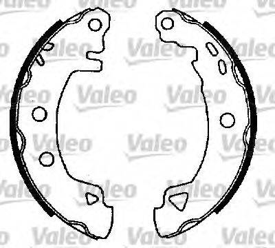 VALEO 554720 Комплект гальмівних колодок