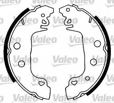 VALEO 554635 Комплект гальмівних колодок