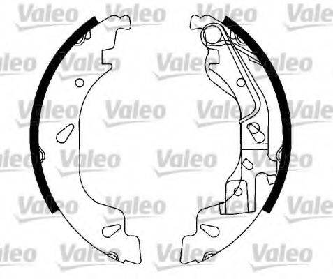 VALEO 554812 Комплект гальмівних колодок