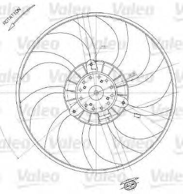 VAUXHALL 9111573 Вентилятор, охолодження двигуна