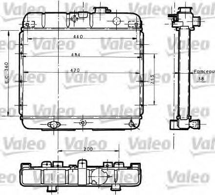 VALEO 730061 Радіатор, охолодження двигуна