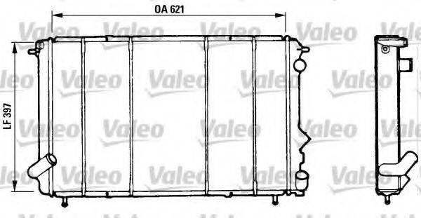 VALEO 730185 Радіатор, охолодження двигуна