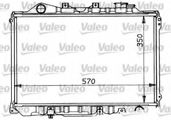 VALEO 730189 Радіатор, охолодження двигуна