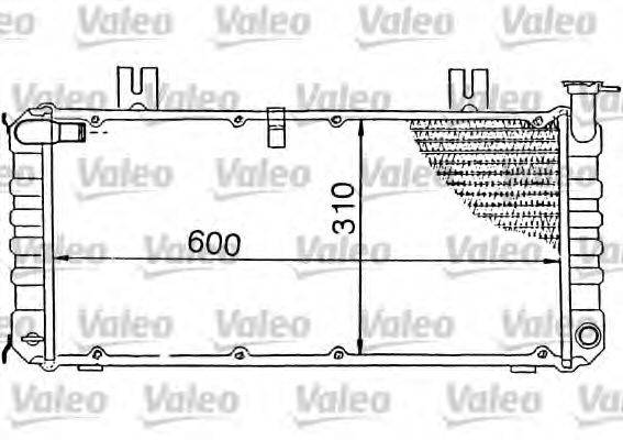 VALEO 730318 Радіатор, охолодження двигуна