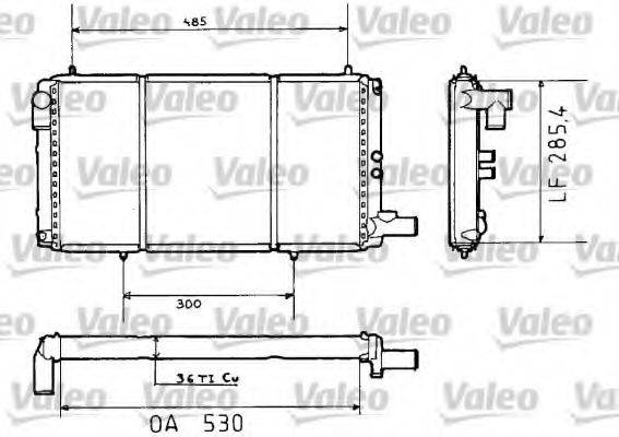 VALEO 730635 Радіатор, охолодження двигуна