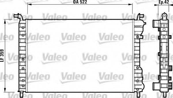 VALEO TH181 Радіатор, охолодження двигуна