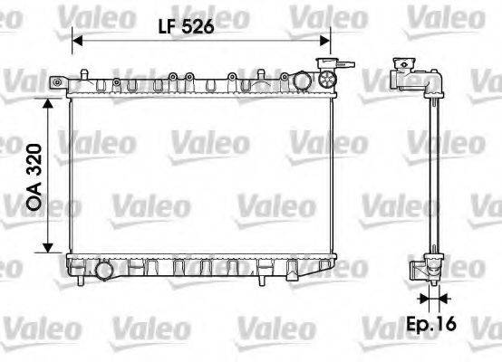 VALEO 732405 Радіатор, охолодження двигуна