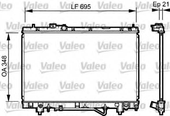 TOYOTA 16400-7A282 Радіатор, охолодження двигуна