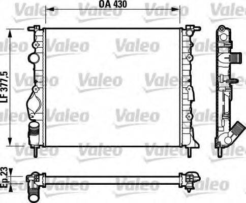 RENAULT 8200049077 Радіатор, охолодження двигуна