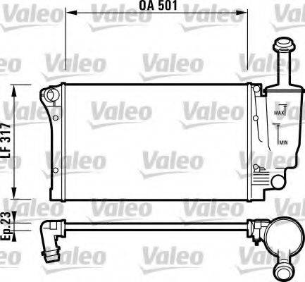 VALEO 732924 Радіатор, охолодження двигуна