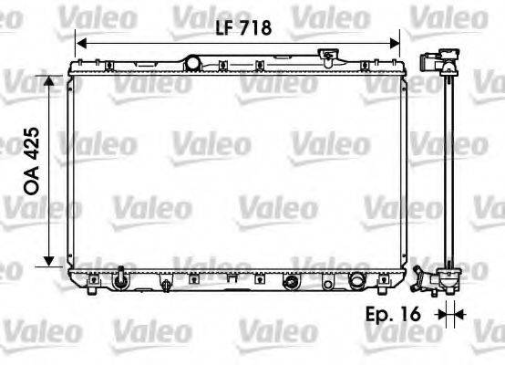 VALEO 734193 Радіатор, охолодження двигуна