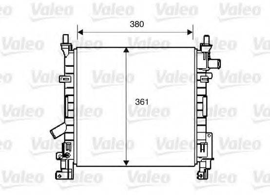 VALEO 734392 Радіатор, охолодження двигуна