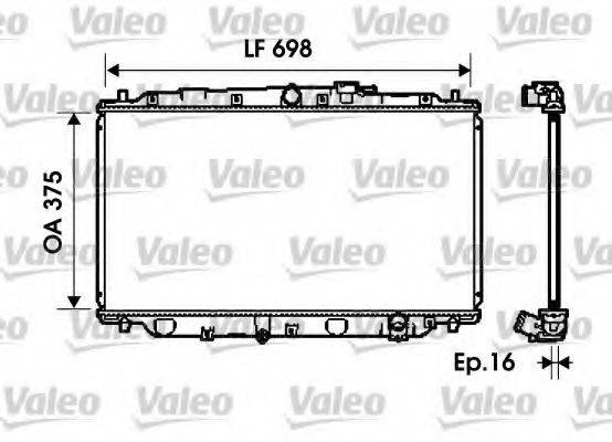 NPS H156A06 Радіатор, охолодження двигуна