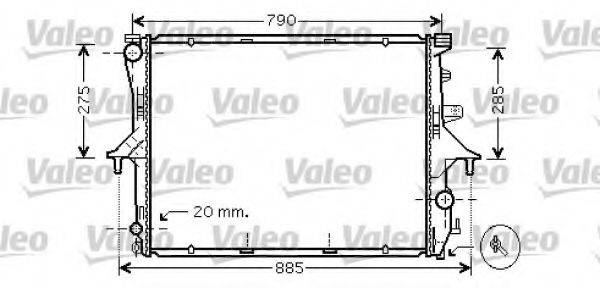 VALEO 734740 Радіатор, охолодження двигуна