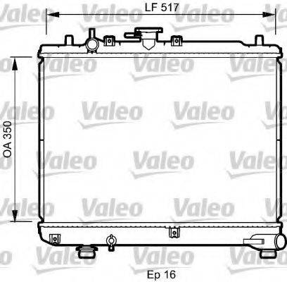 VALEO 735076 Радіатор, охолодження двигуна