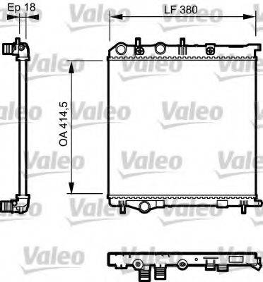 VALEO 735125 Радіатор, охолодження двигуна