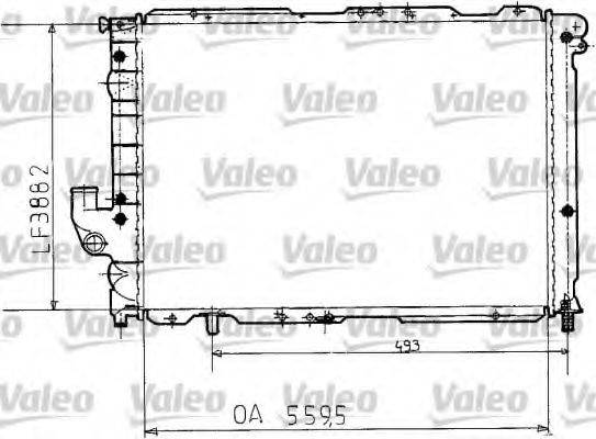 VALEO 810986 Радіатор, охолодження двигуна