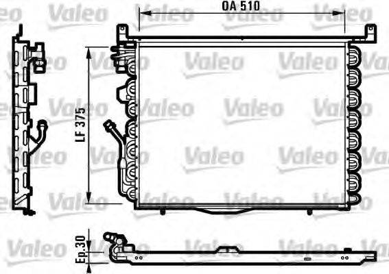 VALEO 816881 Конденсатор, кондиціонер