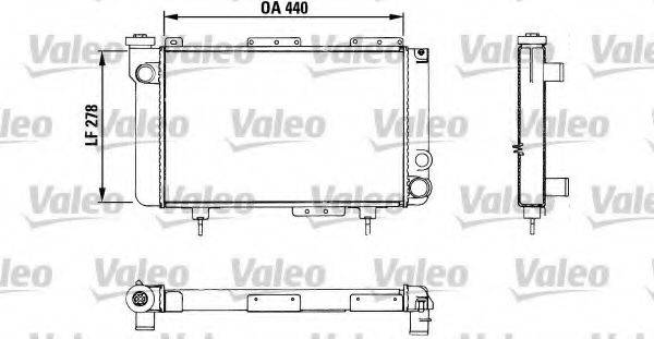 VALEO 883463 Радіатор, охолодження двигуна