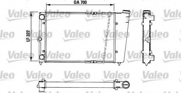 VW 321121251AS Радіатор, охолодження двигуна