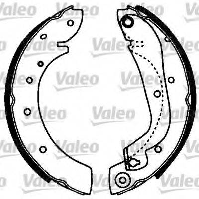 VALEO 554809 Комплект гальмівних колодок