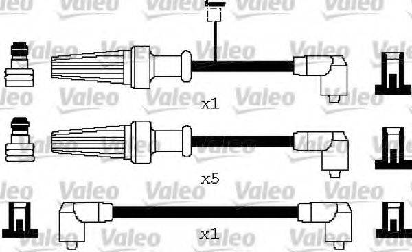 VALEO 346303 Комплект дротів запалювання