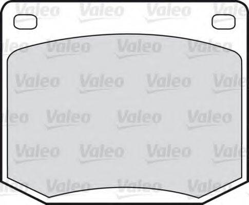 VALEO 551626 Комплект гальмівних колодок, дискове гальмо