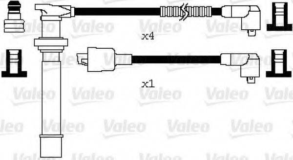 NISSAN 22450-0C828 Комплект дротів запалювання