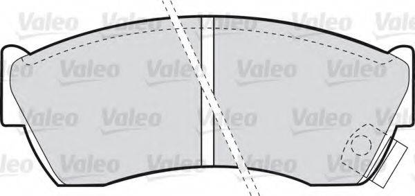 VALEO 598666 Комплект гальмівних колодок, дискове гальмо