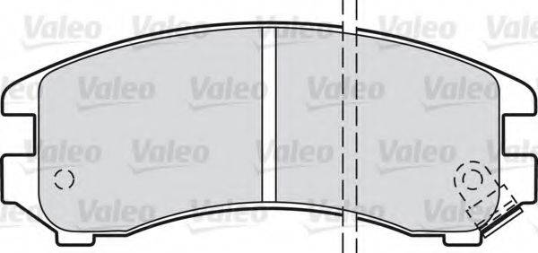 VALEO 21344 Комплект гальмівних колодок, дискове гальмо