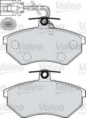 VALEO 21366 Комплект гальмівних колодок, дискове гальмо