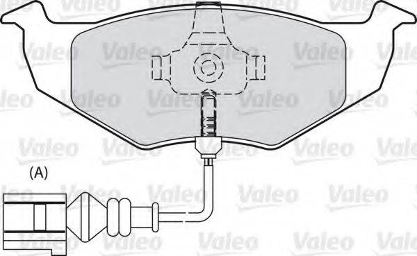 VALEO 301805 Комплект гальмівних колодок, дискове гальмо