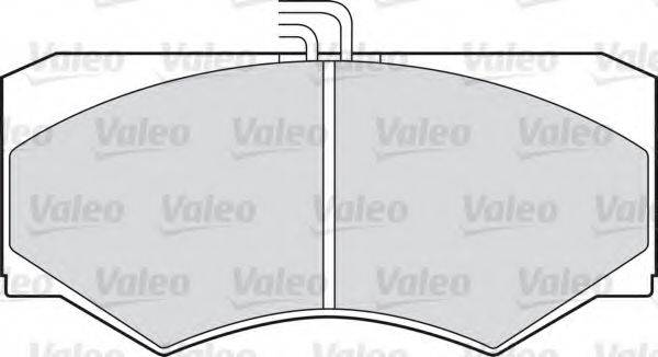 VALEO 20784 Комплект гальмівних колодок, дискове гальмо